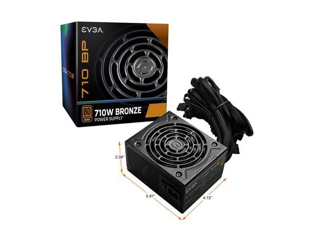 EVGA 710 BP, 80+ BRONZE 710W, 3 Year Warranty, Power Supply 100-BP-0710-K1