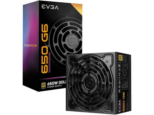 EVGA SuperNOVA 650 G6, 80 Plus Gold 650W, Fully Modular, Eco Mode with FDB Fan, 10 Year Warranty, Includes Power ON Self Tester, Compact 140mm.