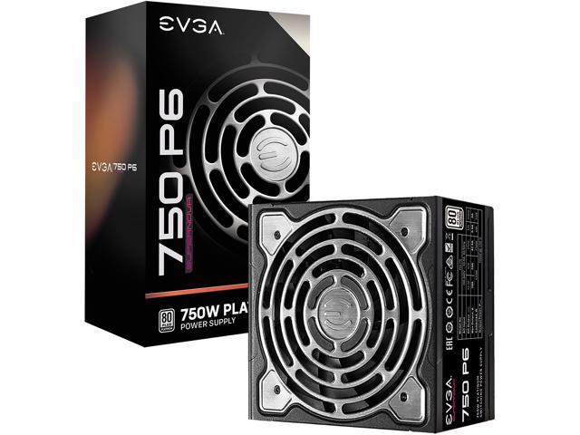 EVGA SuperNOVA 750 P6, 80 Plus Platinum 750W, Fully Modular, Eco Mode with FDB Fan, 10 Year Warranty, Includes Power ON Self Tester, Compact 140mm.