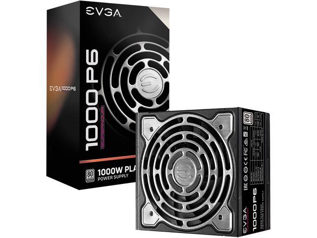 EVGA SuperNOVA 1000 P6, 80 Plus Platinum 1000W, Fully Modular, Eco Mode with FDB Fan, 10 Year Warranty, Includes Power ON Self Tester, Compact.