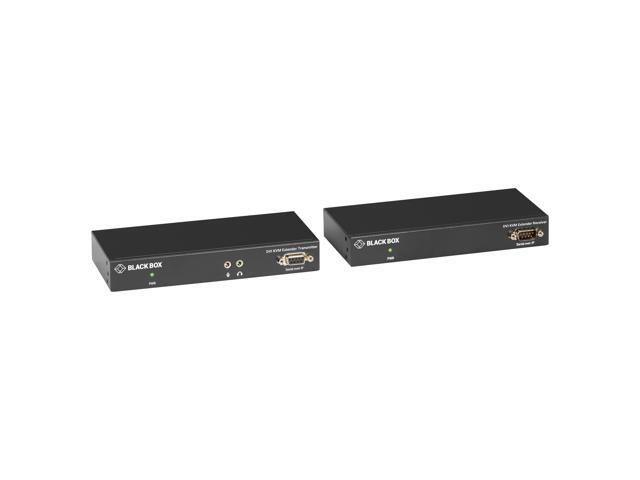 Black Box KVX Series KVM Extender Kit over CATx - DVI-D, USB 2.0, Serial, Audio, Local Video KVXLC-100-R2