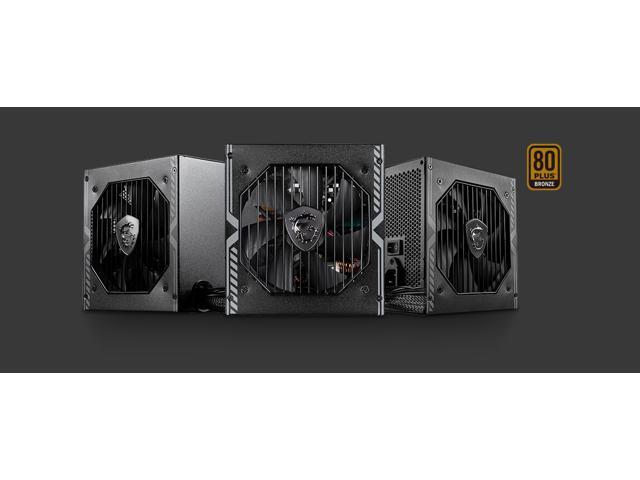 MSI MAG A650BN, Non-Modular Compact 650W Power Supply, 80+ Bronze, Low-Noise Fan, Active PFC Design, 5 Year Warranty