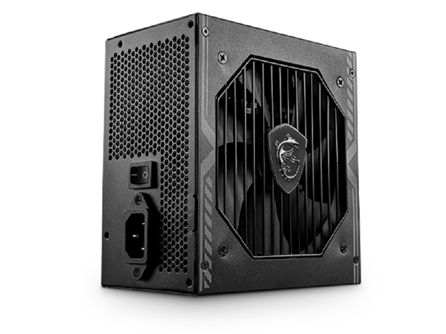 MSI MAG A650BN, Non-Modular Compact 650W Power Supply, 80+ Bronze, Low-Noise Fan, Active PFC Design, 5 Year Warranty