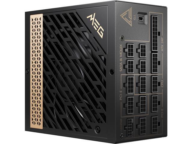 MSI MEG Ai1300P PCIE5, Fully Modular Gaming 1300W Power Supply, 80+ Platinum, Native 12V-2x6 Cable, 100% Japanese Capacitor, ATX 3.1 & PCIe 5.1...