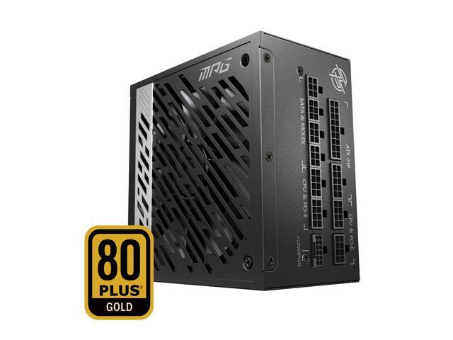 MSI - MPG A750G PCIE 5.0, 80 GOLD Full Modular Gaming PSU, 12VHPWR Cable, 4070 ATX 3.0 Compatible, 750W Power Supply