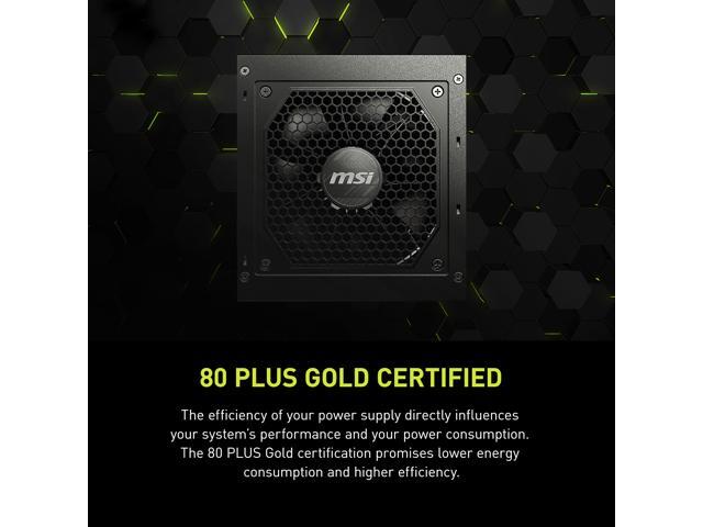 MSI - MAG A850GL PCIE5 850W ATX 3.1 &PCIe 5.1 Ready Full Modular 80 Plus Gold Gaming Power Supply - Black - image 6