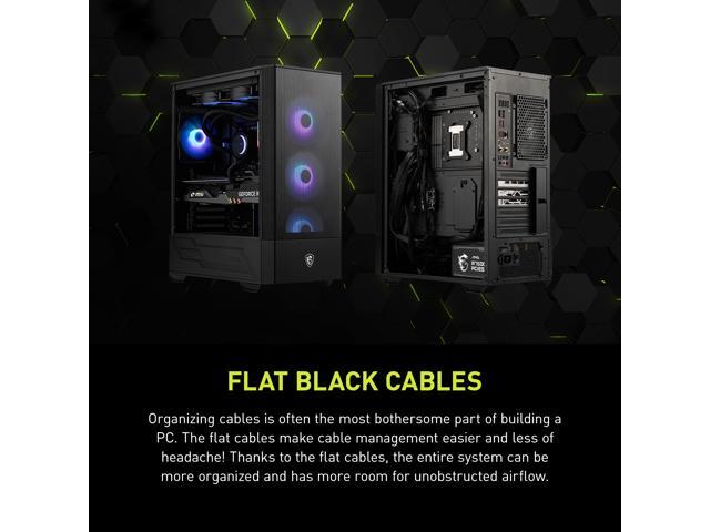 MSI - MAG A750GL PCIE 5 750W ATX 3.1 Full Modular 80 Plus Gold Gaming Power Supply - Black - image 9