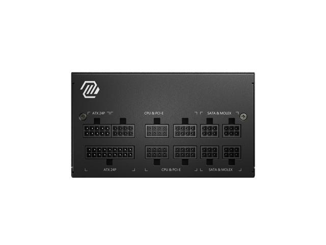 MSI MAG A650GL, Fully Modular Compact Gaming 650W Power Supply, 80+ Gold, ATX PSU, 10 Year Warranty