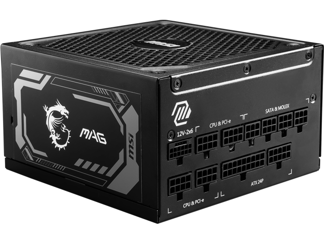 MSI - MAG A1000GL PCIE5 - Full Modular - 80 Plus Gold 1000W - ATX 3.1 Gaming Power Supply - Black - image 10