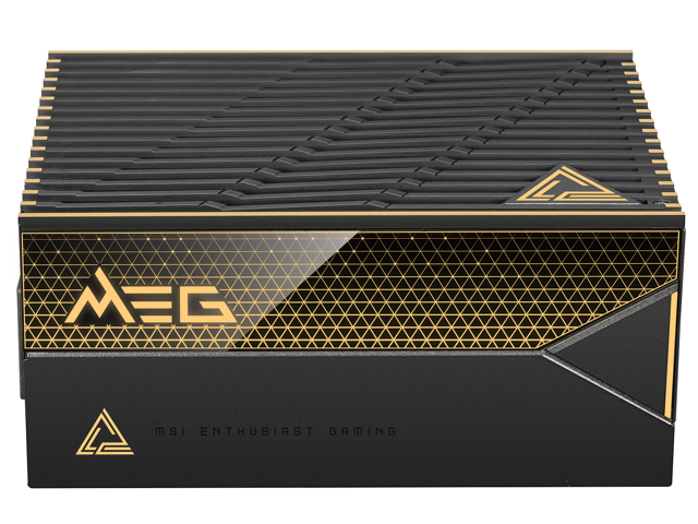 MSI - MEG Ai1600T PCIE5 1600W ATX 3.1 & PCIe 5.1 Ready Full Modular 80 Plus Titanium Gaming Power Supply - Black - image 6