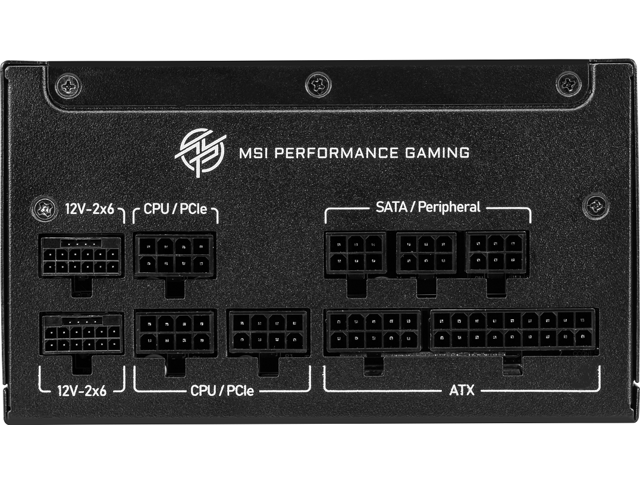 MSI - MPG A850GS PCIE5 850W ATX 3.1 &PCIe 5.1 Ready Full Modular 80 Plus Gold Gaming Power Supply - Black - image 10