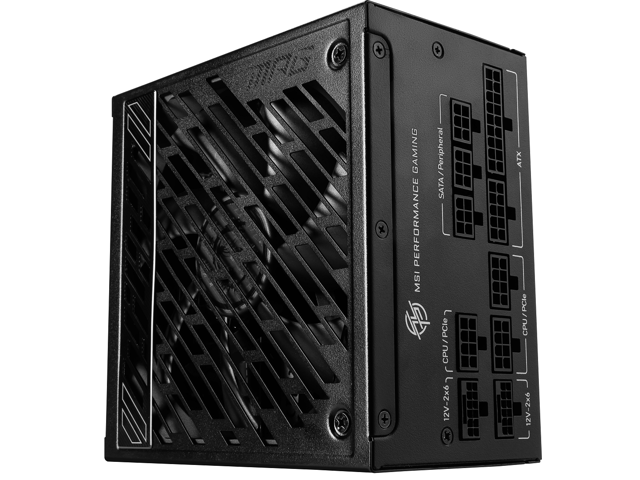 MSI - MPG A850GS PCIE5 850W ATX 3.1 &PCIe 5.1 Ready Full Modular 80 Plus Gold Gaming Power Supply - Black - image 12