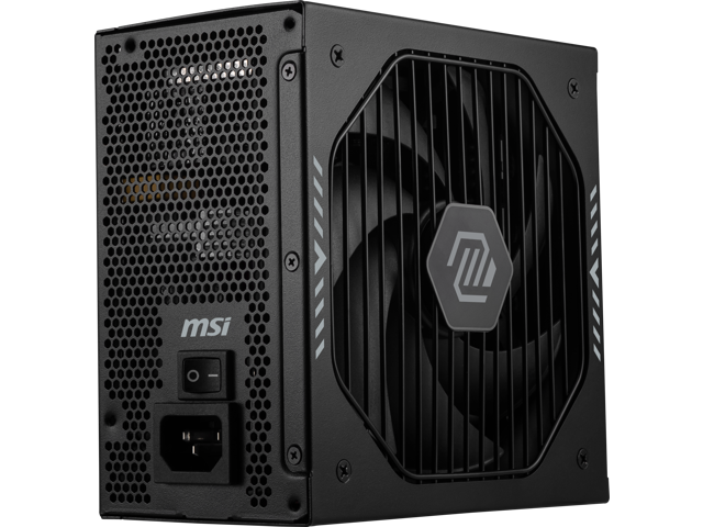 MSI - MAG A1000GLS PCIE5 1000W ATX 3.1 & PCIe 5.1 Ready Full Modular 80 Plus Gold Gaming Power Supply - Black - image 6