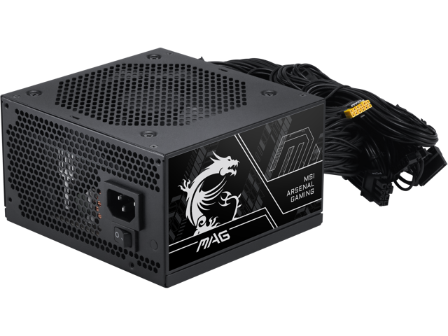 MSI MAG A650BN PCIE5 III, Non-Modular Compact Gaming 650W Power Supply, 80+ Bronze, ATX 3.1 & PCIe 5.1 Ready, Low-Noise Fan, Embossed Jacket...