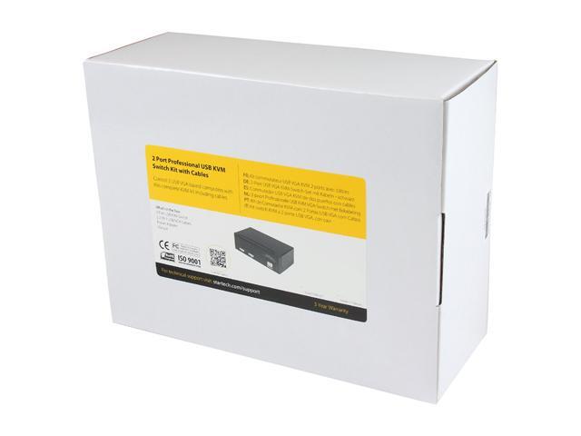 StarTech. com SV231USB 2-port KVM Switch for VGA Computers - USB - Full KVM Kit Cables Included