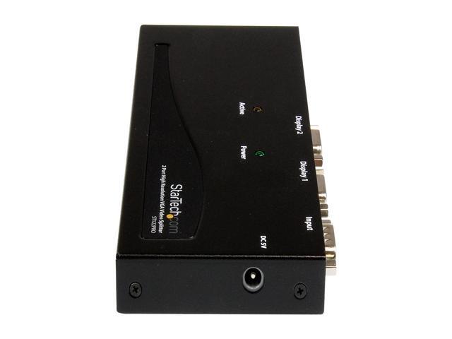 StarTech. com 2 Port High Resolution VGA Video Splitter - 350 MHz ST122PRO