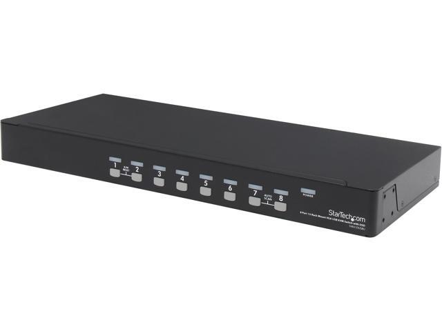 StarTech. com SV831DUSBU 8 Port 1U Rack Mount USB KVM Switch with OSD