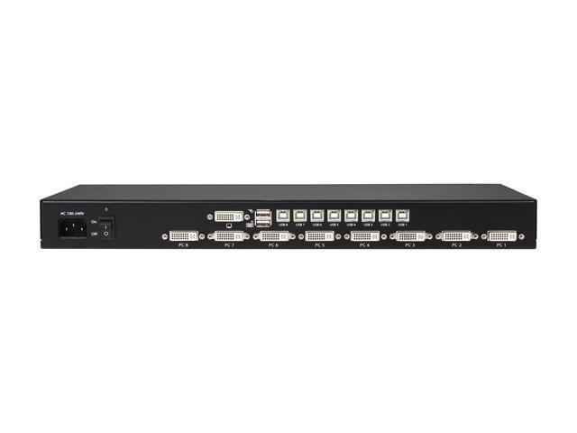StarTech. com SV831DVIU 8 Port 1U Rackmount DVI USB KVM Switch - USB DVI KVM Switch - DVI KVM Switch - USB KVM Switch