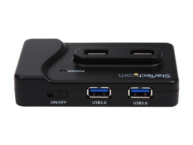 StarTech. com ST7320USBC 6 Port USB 3.0 & USB 2.0 Hub with 2A Charging Port - 2x USB 3.0 Hub Ports & 4x USB 2.0 - Combo USB Hub with 20W Power Adapter
