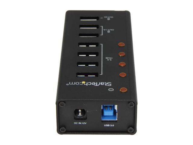 StarTech. com ST4300U3C3 4 Port USB 3.0 Hub - 3 Dedicated USB Charging Ports (2 x 1A & 1 x 2A) - Wall Mountable - Metal - Powered USB Hub - USB...
