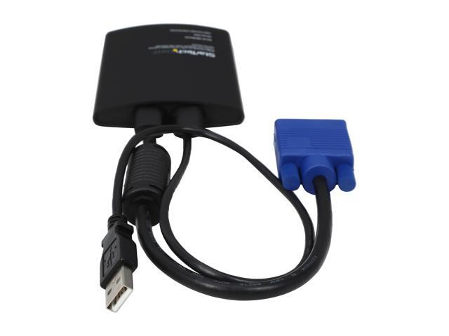 StarTech. com NOTECONS02 KVM Console to Laptop USB 2.0 Portable Crash Cart Adapter with File Transfer & Video Capture - Portable KVM Console