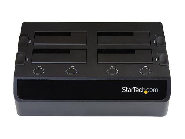 StarTech. com USB 3.0 to 4-Bay SATA 6Gbps Hard Drive Docking Station w/ UASP & Dual Fans - 2.5/3.5in SSD / HDD Dock