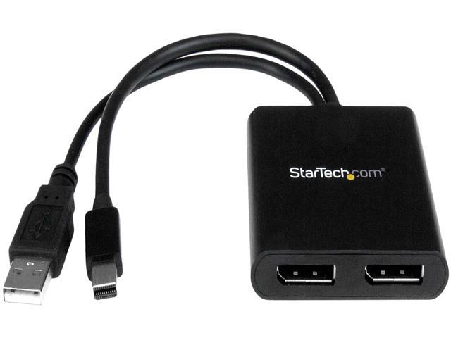 StarTech.com MSTMDP122DP Mini DisplayPort to DisplayPort Multi Monitor Splitter - 2-Port MST Hub - mDP 1.2 to 2x DP MST Hub