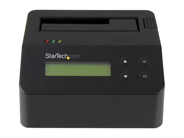 StarTech. com SDOCK1EU3P USB 3.0 Standalone Eraser Dock for 2.5' and 3.5" SATA SSD/HDD Drives - Secure Drive Erase with Receipt Printing - SATA I/II