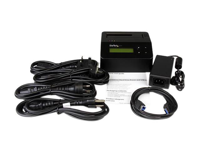 StarTech. com SDOCK1EU3P USB 3.0 Standalone Eraser Dock for 2.5' and 3.5" SATA SSD/HDD Drives - Secure Drive Erase with Receipt Printing - SATA I/II