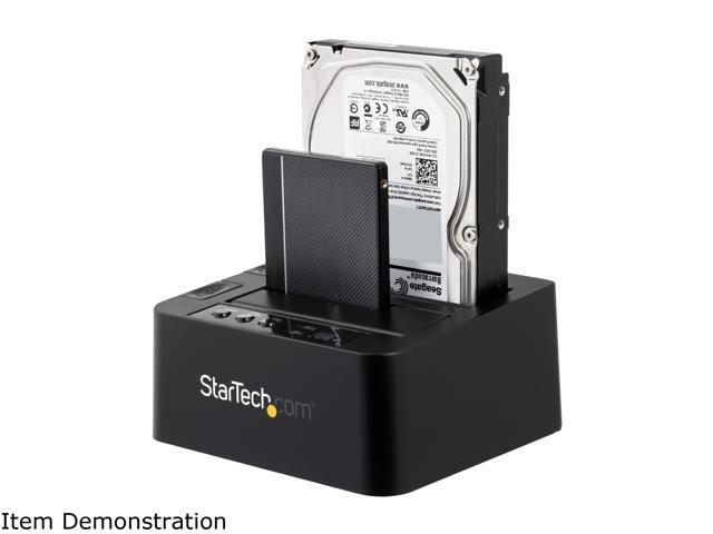 StarTech. com SDOCK2U313R USB 3.1 (10Gbps) Standalone Duplicator Dock for 2.5' & 3.5' SATA SSD / HDD - with Fast-Speed Duplication up to 28GB/min