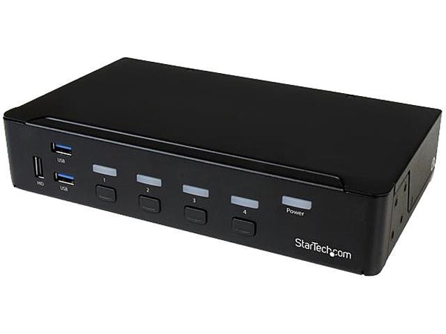 StarTech.com SV431HDU3A2 4-Port HDMI KVM Switch - Built-in USB 3.0 Hub for Peripheral Devices - 1080p