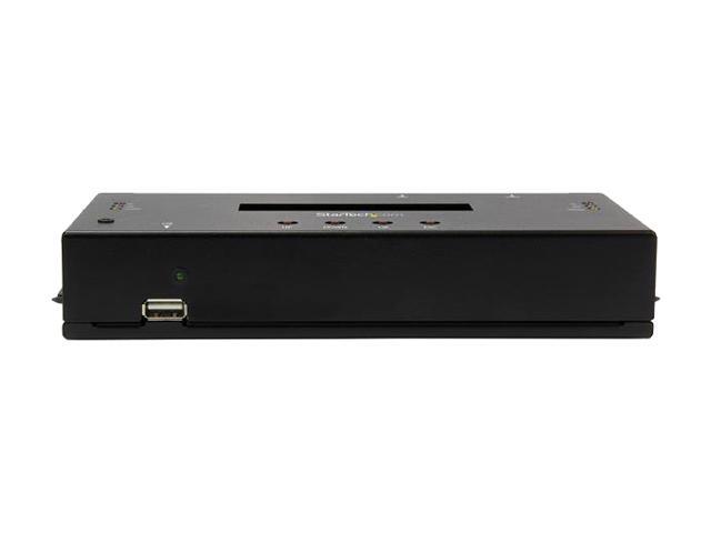 StarTech. com SATSASDUPE11 Black 1:1 Standalone Hard Drive Duplicator and Eraser for 2.5' / 3.5' SATA and SAS Drives