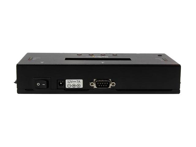 StarTech. com SATSASDUPE11 Black 1:1 Standalone Hard Drive Duplicator and Eraser for 2.5' / 3.5' SATA and SAS Drives