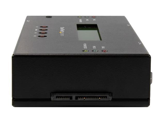 StarTech. com SATSASDUPE11 Black 1:1 Standalone Hard Drive Duplicator and Eraser for 2.5' / 3.5' SATA and SAS Drives
