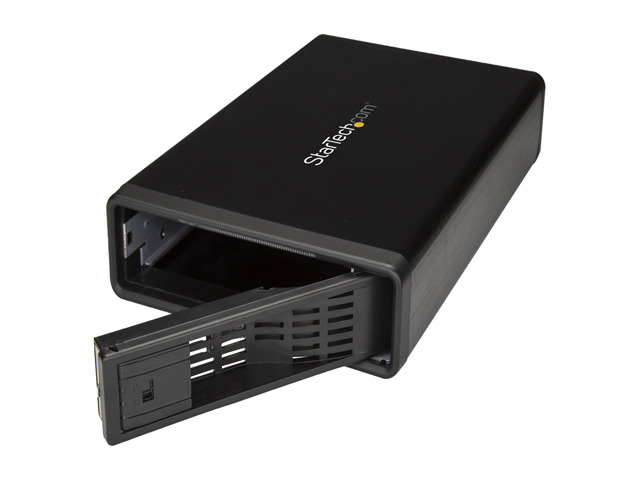 StarTech S351BMU33ET eSATA Enclosure - for 3.5in SATA HDD - USB 3.0 / eSATA - Trayless - Metal - External Hard Drive Enclosure - HDD Enclosure