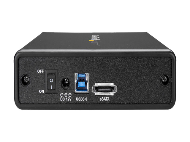 StarTech S351BMU33ET eSATA Enclosure - for 3.5in SATA HDD - USB 3.0 / eSATA - Trayless - Metal - External Hard Drive Enclosure - HDD Enclosure
