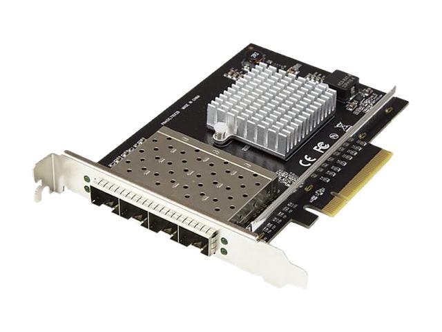 StarTech BNDTB410GSFP Thunderbolt 3 to 10 Gbe NIC - 4 x Open SFP+ Ports - External PCIe Enclosure - with DisplayPort Monitor Port - Thunderbolt 3...