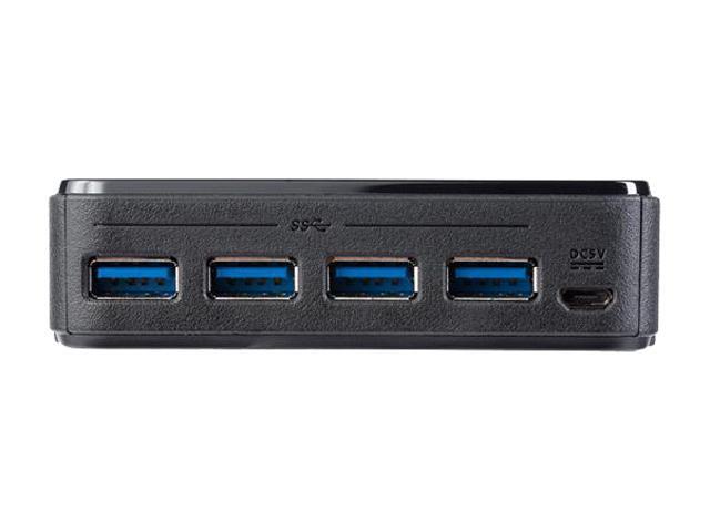 StarTech HBS304A24A USB 3.0 Peripheral Sharing Switch - 4 USB 3.0 x 4 Computers - Mac / Windows / Linux - USB A/B Switch - USB Switch