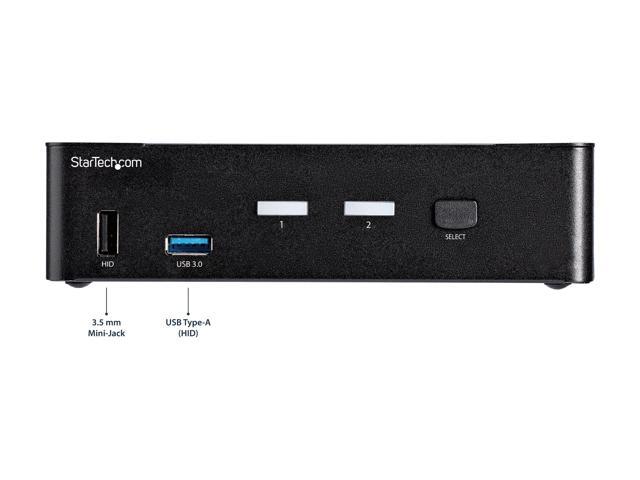 StarTech. com SV231DPU34K 2-Port DisplayPort KVM Switch - 4K 60Hz - DisplayPort 1.2 KVM Switch