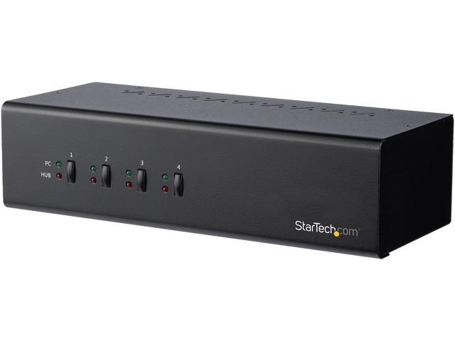 StarTech.com SV431DD2DU3A 4-Port DVI KVM Switch - Dual Monitor - TAA Compliant USB 3.0 KVM Switch