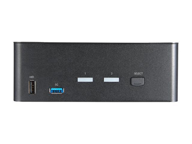 2 Port Dual Monitor HDMI KVM Switch, 4K 60Hz Ultra HD HDR, Desktop 4K HDMI 2.0 KVM Switch with 2 Port USB 3.0 Hub (5Gbps) & 4x USB 2.0 HID Port,...