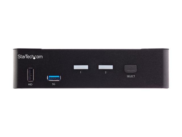 2 Port HDMI KVM Switch, Single Monitor 4K 60Hz Ultra HD HDR, Desktop HDMI 2.0 KVM Switch with 2 Port USB 3.0 Hub (5Gbps) & 4x USB 2.0 HID Ports,...