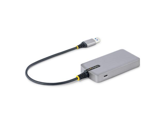 StarTech. com 4-Port USB Hub - USB 3.0 5Gbps, Bus Powered, USB-A to 4x USB-A Hub w/ Optional Auxiliary Power Input - Portable Desktop/Laptop USB...