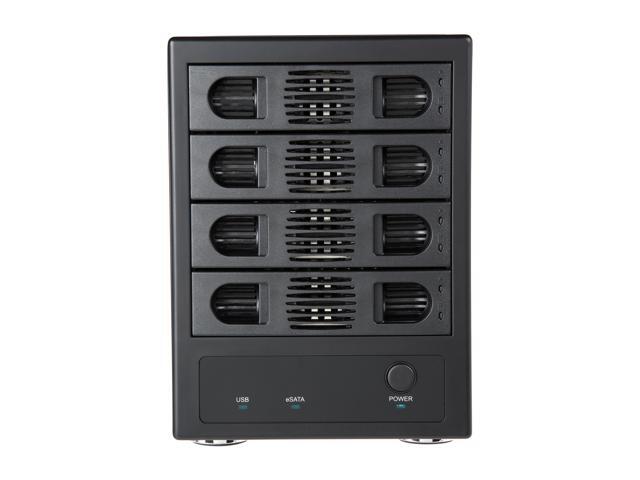 SYBA SY-ENC50104 4 Bay 3.5' SATA III HDD NON-RAID Enclosure - Supports USB 3.0 & eSATA Interface