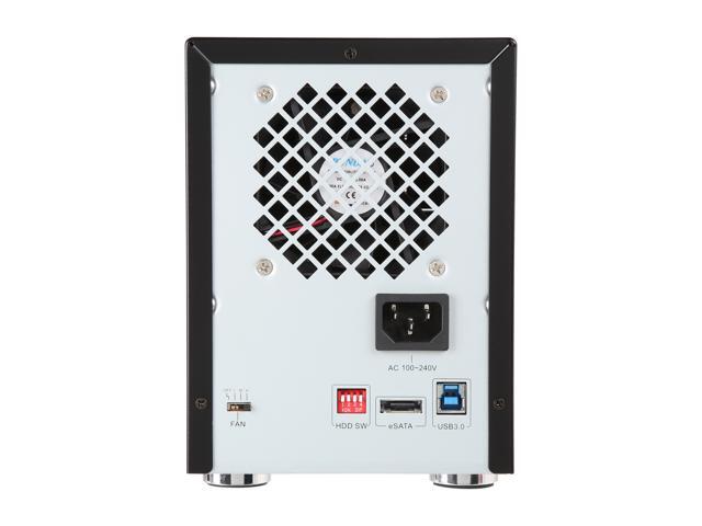 SYBA SY-ENC50104 4 Bay 3.5' SATA III HDD NON-RAID Enclosure - Supports USB 3.0 & eSATA Interface