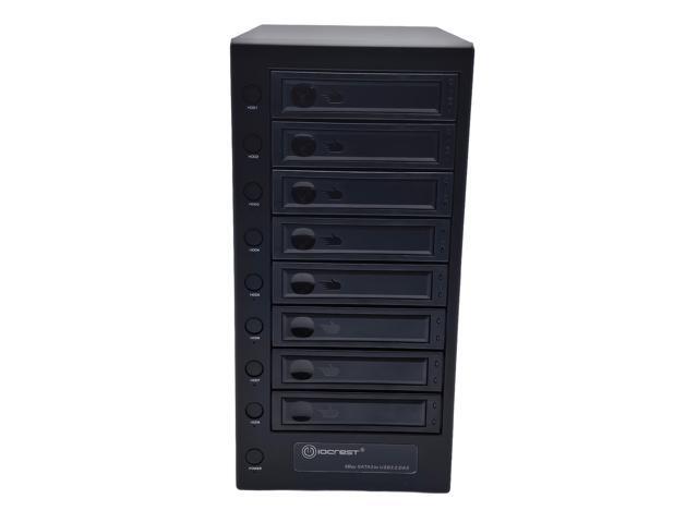 USB 4.0 (40Gbps) Type-C 8 Bay 2.5 Inch and 3.5 Inch SATA Hard Drive External Hard Drive Enclosure - SY-ENC50129