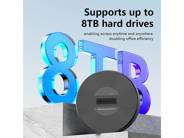 USB4.0 (USB-C) 40G Portable NVMe M-Key (B+M) / NVMe / PCIe SSD (22110, 2280, 2260, 2242, 2230) Ultra Fast External SSD Docking (Docking Only)