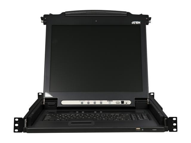 ATEN CL5708M 17' LCD 8 Port PS2/USB Combo KVM with Peripheral Sharing Technology
