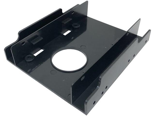 Micro Connectors L02-252 Dual 2.5' Plastic SSD/HDD Mounting Kit for two 2.5' SSD/HDD to 3.5' drive bay