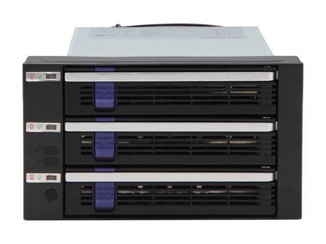 ICY DOCK MB153SP-B 3 x 2.5'/3.5' SATA/SAS Hard Drive Backplane Cage in 2X External 5.25' Bay FatCage